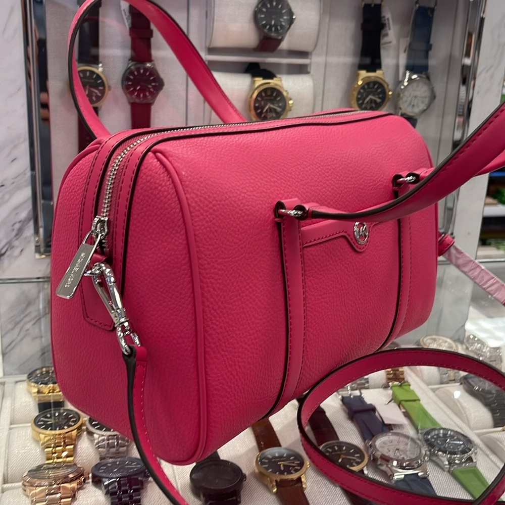 MICHAEL KORS JST TRAVEL MEDIUM DUFFLE SATCHEL SHOULDER CROSSBODY BAG MK SRAGONFR - Picture 8 of 16